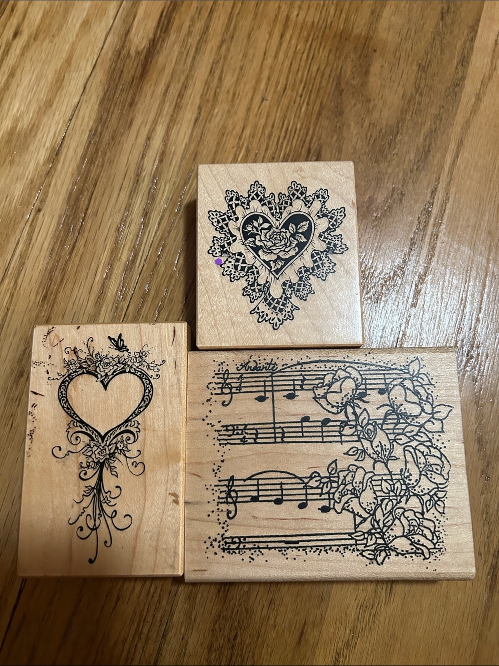 Stamps for crafting and scrapbooking.